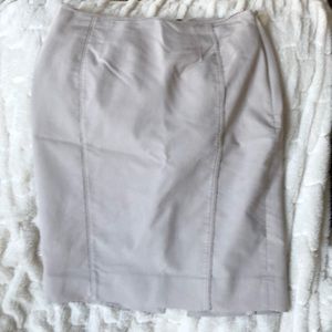 WHBM pencil skirt cream/khaki color